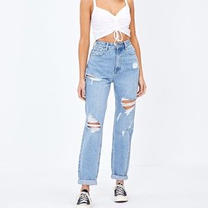 NWT Glassons Ripped Mom Jean Size 4